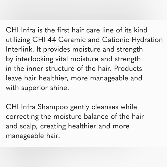 🚿 CHI Infra Moisture Therapy Shampoo - Picture 4 of 7